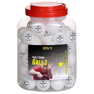 

SEDCO Míčky na stolní tenis for TRAINING 1* CELL FREE 60 ks - dóza bílá