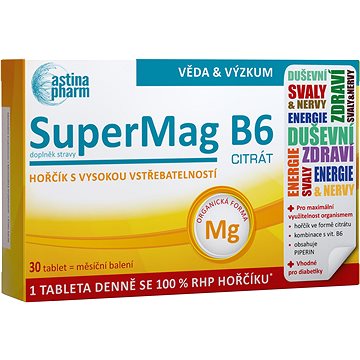 

Astina Pharm SuperMag B6 citrát 30 tablet