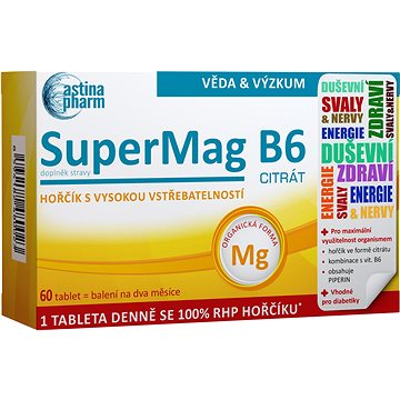 

Astina SuperMag B6 citrát 60 tablet