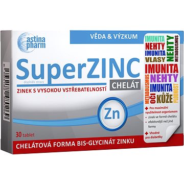 

Astina Pharm SuperZINC Chelát 30 tablet