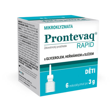 

PRONTEVAQ Rapid mikroklyzma děti 6 × 3 g