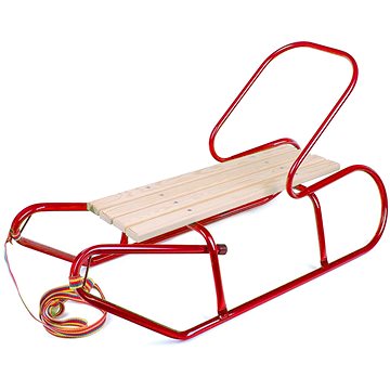 

Bayo kovové sáňky s opěradlem 87 cm červené