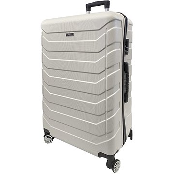 Bavy Cestovní kufr skořepinový 28" Ribs White