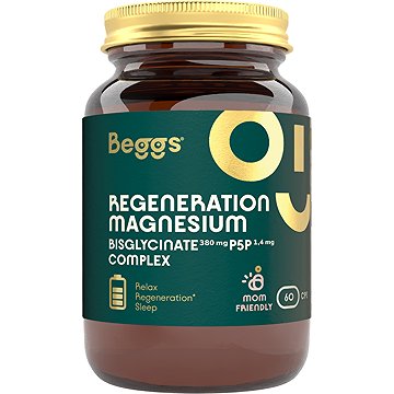 

Beggs Magnesium bisglycinate 380 mg + P5P COMPLEX 1,4 mg, 60 kapslí
