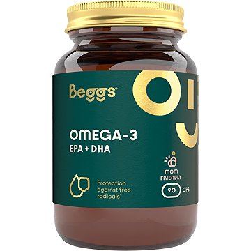

Beggs Omega-3, EPA+DHA, 90 kapslí