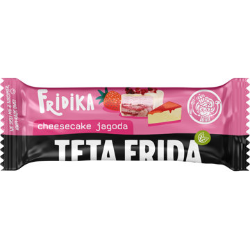 

TETA FRIDA čokoládová tyčinka Cheesecake s jahodami 44 g