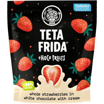 

TETA FRIDA Lyofilizované jahody v bílé čokoládě 100 g