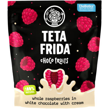 

TETA FRIDA Lyofilizované maliny v bílé čokoládě 100 g