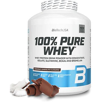 

BioTech USA 100% Pure Whey Protein 2270 g, čokoláda s kokosem
