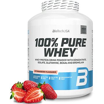 

BioTech USA 100% Pure Whey Protein 2270 g, jahoda