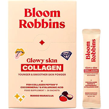 

Bloom Robbins Glowy skin Collagen, 30 sáčků