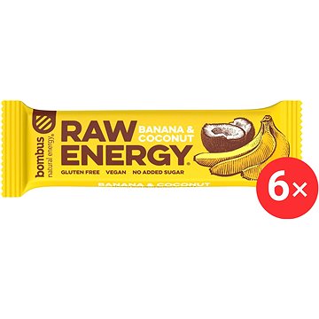 

Bombus Raw Energy Banana&Coconut 6 x 50g