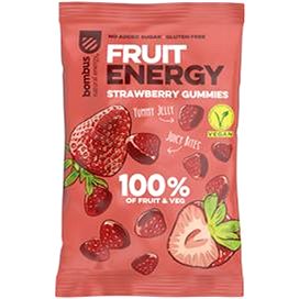 Bombus Fruit Energy Strawberry gummies 35 g - Sušené ovoce