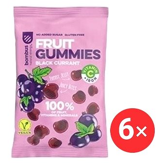 

Bombus Fruit Energy Black currant gummies 6 x 35 g