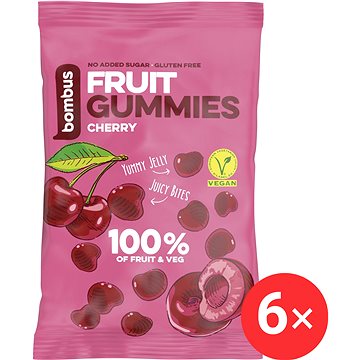 

Bombus Fruit Energy Cherry gummies 6 x 35 g