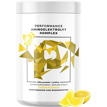 

BrainMax Performance Amino Electrolytes Complex, EAA + Elektrolyty 600 g, citron