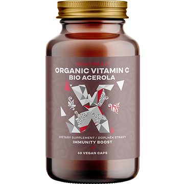 

BrainMax Organic Vitamin C BIO Acerola, 60 rostlinných kapslí