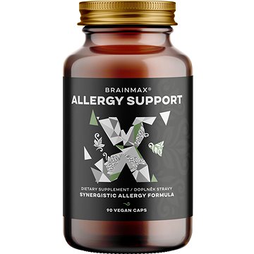 

BrainMax Allergy Support, Alergie a Dýchací Cesty, 90 rostlinných kapslí