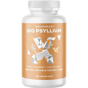 

BrainMax BIO Psyllium, 800 mg, 200 rostlinných kapslí