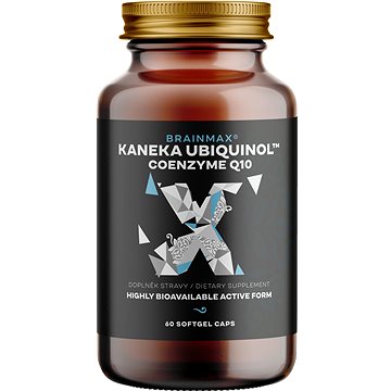 

BrainMax Koenzym Q10, Ubiquinol, Kaneka™, 100 mg, 60 softgel kapslí