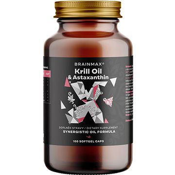 

BrainMax Krill Oil s astaxanthinem, 500 mg, 100 softgel kapslí