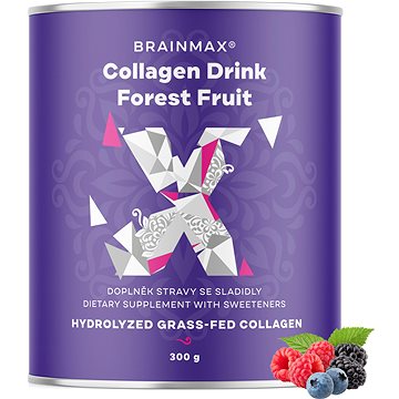 

BrainMax Pure Collagen Drink, kolagen nápoj, lesní ovoce 300 g