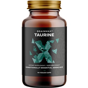 

BrainMax Taurine, taurin, 825 mg, 90 rostlinných kapslí