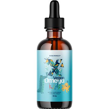 

BrainMax Vegan Omega Kids, omega-3 pro děti, 90 ml