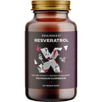 

BrainMax Trans-Resveratrol 500 mg, 60 rostlinných kapslí