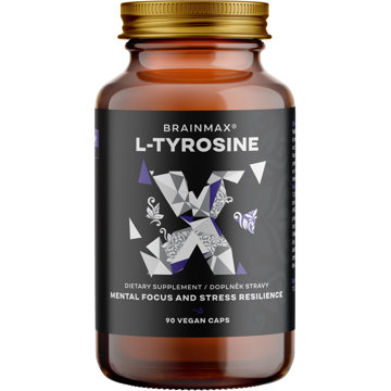 

BrainMax L-Tyrosine 750 mg, 90 rostlinných kapslí