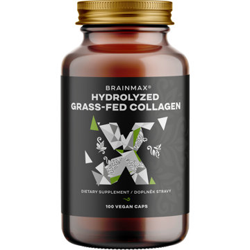 

BrainMax Hydrolyzovaný GrassFed Collagen, 600 mg, 100 kapslí