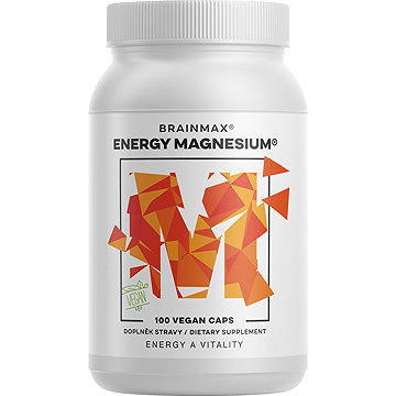 

BrainMax Energy Magnesium 1000 mg, Hořčík Malát 200 mg, 100 kapslí