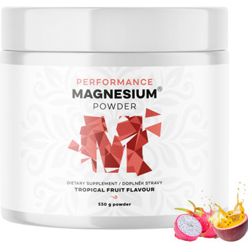 

BrainMax Performance Magnesium Powder - Hořčík bisglycinát v prášku 550 g, tropické ovoce