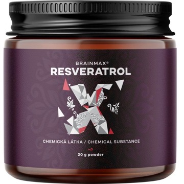 

BrainMax Trans-Resveratrol Powder, resveratrol prášek, 20 g