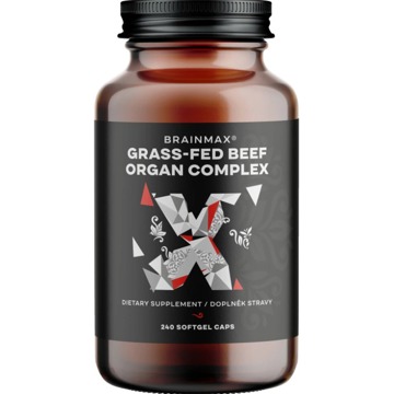 

BrainMax Grass-Fed Beef Organ complex, hovězí orgány, 240 kapslí