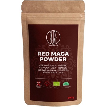 

BrainMax Pure Red Maca Powder, Maca červená BIO prášek, 200 g