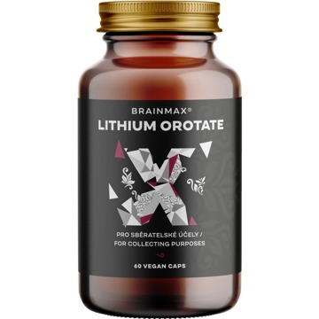 

BrainMax Lithium Orotate, 60 rostlinných kapslí
