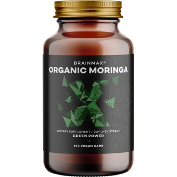

BrainMax Organic Moringa, 500 mg, 100 rostlinných kapslí