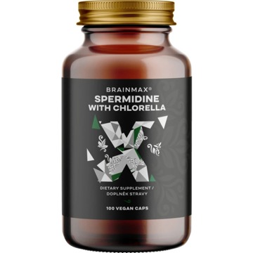 

BrainMax Spermidine Chlorella, 100 rostlinných kapslí