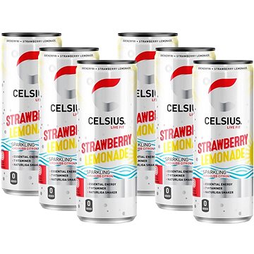 

Celsius Strawberry Lemonade - Příchuť Jahoda - 6 x 355ml
