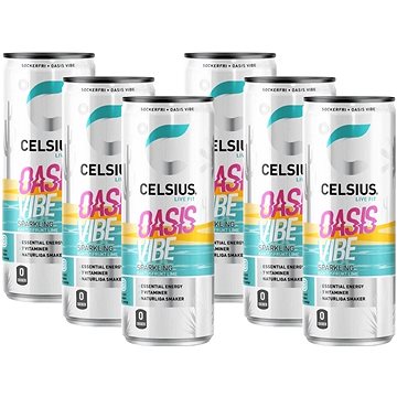 

Celsius Oasis Vibe - Limetka / Kaktus - 6 x 355ml