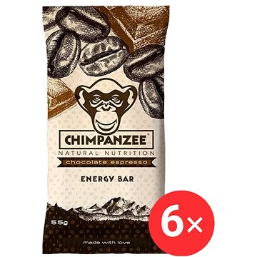 

CHIMPANZEE Energy bar 6 x 55g, Chocolate Espresso