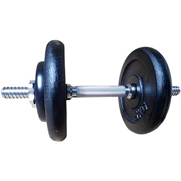 

KUBIsport Jednoruční nakládací činka 15 kg - 30 mm černá