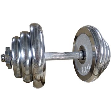 

KUBIsport Činka nakládací, jednoruční, chromová 20 kg - 25 mm