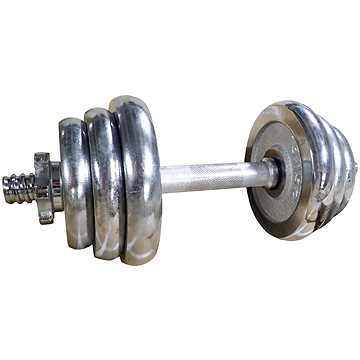 

KUBIsport Činka nakládací, jednoruční, chromová 12 kg - 30 mm