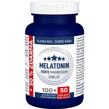 

Clinical Melatonin Forte Magnesium chelát 100 + 50 tablet zdarma