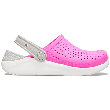 Crocs LiteRide Clog Kids Electric Pink/White, EU 32-33 / US J1 / 200 mm - Pantofle