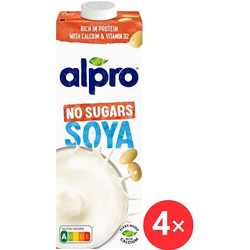 

Alpro sójový nápoj neslazený 4 x 1l