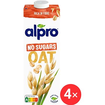 

Alpro ovesný nápoj neslazený 4 x 1l