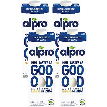 

Alpro ovesný nápoj TASTES AS GOOD – Rich & Creamy 3,5% 4 x 1l